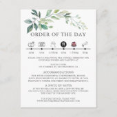 Modern Watercolor Eucalyptus Leaves Greenery Begleitkarte (Vorderseite)