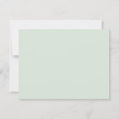 Modern Watercolor Eucalyptus Leaves Greenery RSVP Karte (Rückseite)