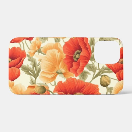 Modern Watercolor Flowers Case-Mate iPhone Hülle (Rückseite (Horizontal))