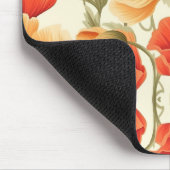 Modern Watercolor Flowers Mousepad (Ecke)