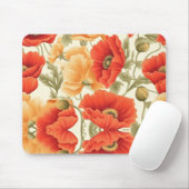 Modern Watercolor Flowers Mousepad (Mit Mouse)