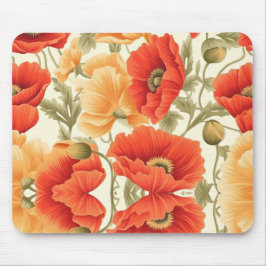 Modern Watercolor Flowers Mousepad