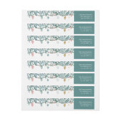 Modern Watercolor Folies Weihnachtsgarland (Bogen)