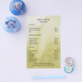 Modern Watercolor Gold Glitter Flyer (Einzeln)