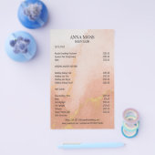 Modern Watercolor Gold Glitzer Flyer (Einzeln)