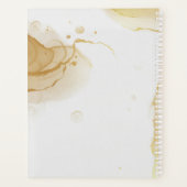Modern Watercolor Gold Planer (Rückseite)