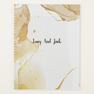 Modern Watercolor Gold Planer