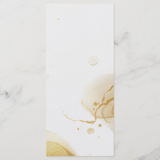 Modern Watercolor Gold Programm (Rückseite)