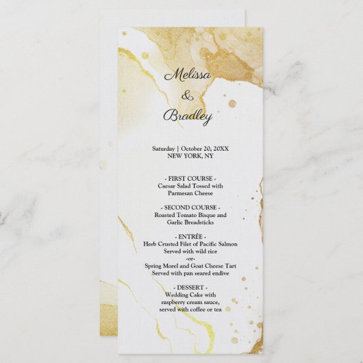 Modern Watercolor Gold Programm (Vorne/Hinten)