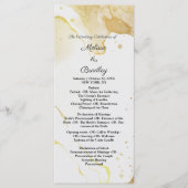 Modern Watercolor Gold Programm (Vorderseite)