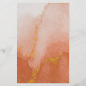 Modern Watercolor Gold Salon Price List Flyer (Hinten)