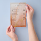 Modern Watercolor Gold Salon Price List Flyer (Handgriff)