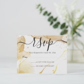 Modern Watercolor Gold UAWG Postcard Postkarte (Stehend Vorderseite)