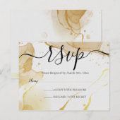 Modern Watercolor Gold UAWG Postcard Postkarte (Vorne/Hinten)