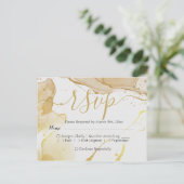 Modern Watercolor Gold UAWG Postcard Postkarte (Stehend Vorderseite)
