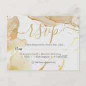 Modern Watercolor Gold UAWG Postcard Postkarte (Vorderseite)