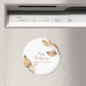 Modern Watercolor Leaf Thanksgiving Magnet (In Situ (Geschirrspüler))