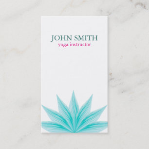 Modern Watercolor Lotus Blume Logo Yoga Business Visitenkarte