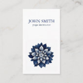 Modern Watercolor Lotus Blume Logo Yoga Visitenkarte (Vorderseite)