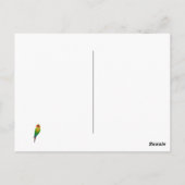 Modern Watercolor Monstera Grüne Weinroute Mendris Postkarte (Rückseite)