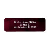 Modern Watercolor Moody Maroon Burgundy Wedding (Vorne)