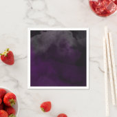 Modern Watercolor Moody Plum Lila Hochzeitsfeier Serviette (Beispiel)