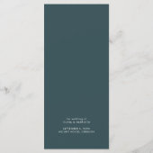 Modern Watercolor Mountain Landscape Wedding  Menükarte (Rückseite)