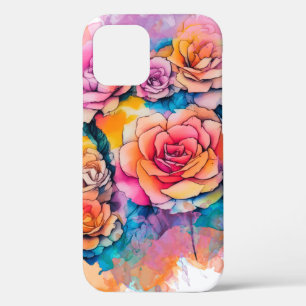 Modern Watercolor Paint Daubs Rose Bouquet Case-Mate iPhone Hülle