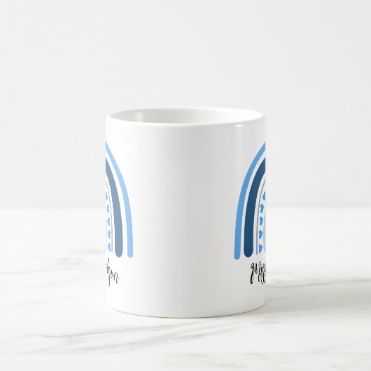 Modern watercolor rainbow teacher  kaffeetasse (Mittel)