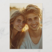 Modern Watercolor Sailing Yacht Save the Date  Einladung (Rückseite)