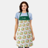 Modern watercolor vegetables pattern personalized schürze (Getragen)