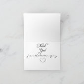 Modern Watercolor Vielen Dank für Ihre Anmerkungen Dankeskarte (Innenseite)