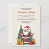 Modern Watercolor Weihnachten Weihnachtsfeier Einladung (Vorderseite)