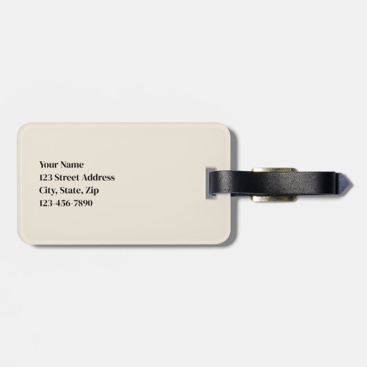 Modern Watercolor Wilde Pferde Gepäckanhänger (Rückseite horizontal)