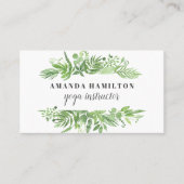 Modern Watercolor Wilde Wiesen Visitenkarte (Vorderseite)