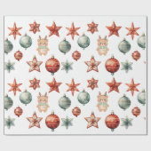 Modern Watercolor Wrapping Paper Geschenkpapier (Flach)