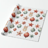 Modern Watercolor Wrapping Paper Geschenkpapier (Ungerollt)
