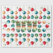 Modern Watercolor Wrapping Paper Geschenkpapier (Flach)