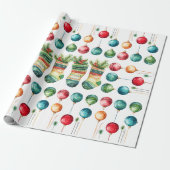 Modern Watercolor Wrapping Paper Geschenkpapier (Ungerollt)
