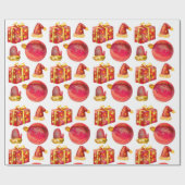 Modern Watercolor Wrapping Paper Geschenkpapier (Flach)