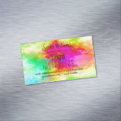 Modern Watercolor Yoga Magnetische Visitenkarte (Beispiel)