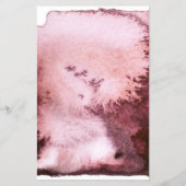 Modern Watercolour Abstrakt Weiß Burgunder Flyer (Hinten)