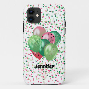 Modern Watermelon Balloons Confetti Personalisiere Case-Mate iPhone Hülle