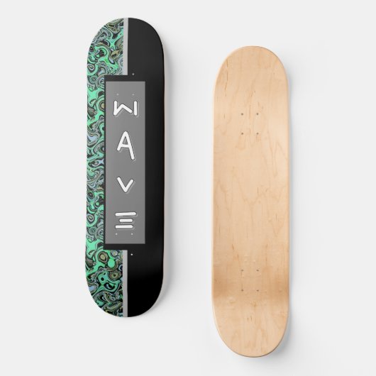 Modern Wave Custom Skateboard (Vorderseite)