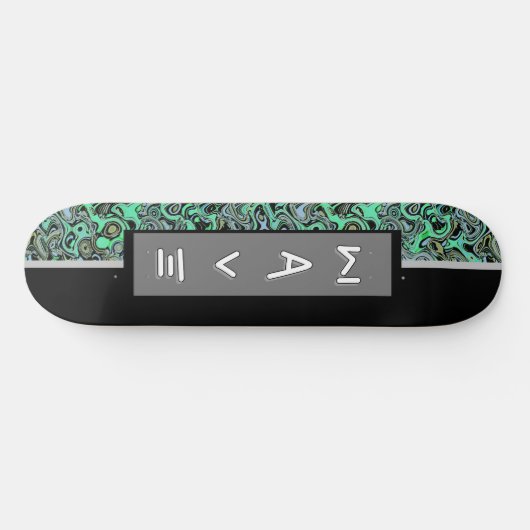 Modern Wave Custom Skateboard (Horizontal)