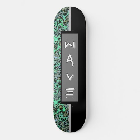 Modern Wave Custom Skateboard (Vorderseite)