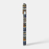 Modern wavy abstract geometric pattern 1288 iPhone 15 hülle (Linke Seite)