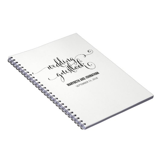 Modern We do Script Wedding Guest Book Notizblock (Rechte Seite)