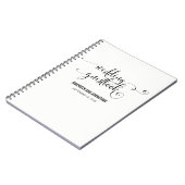 Modern We do Script Wedding Guest Book Notizblock (Linke Seite)