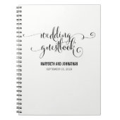 Modern We do Script Wedding Guest Book Notizblock (Vorderseite)